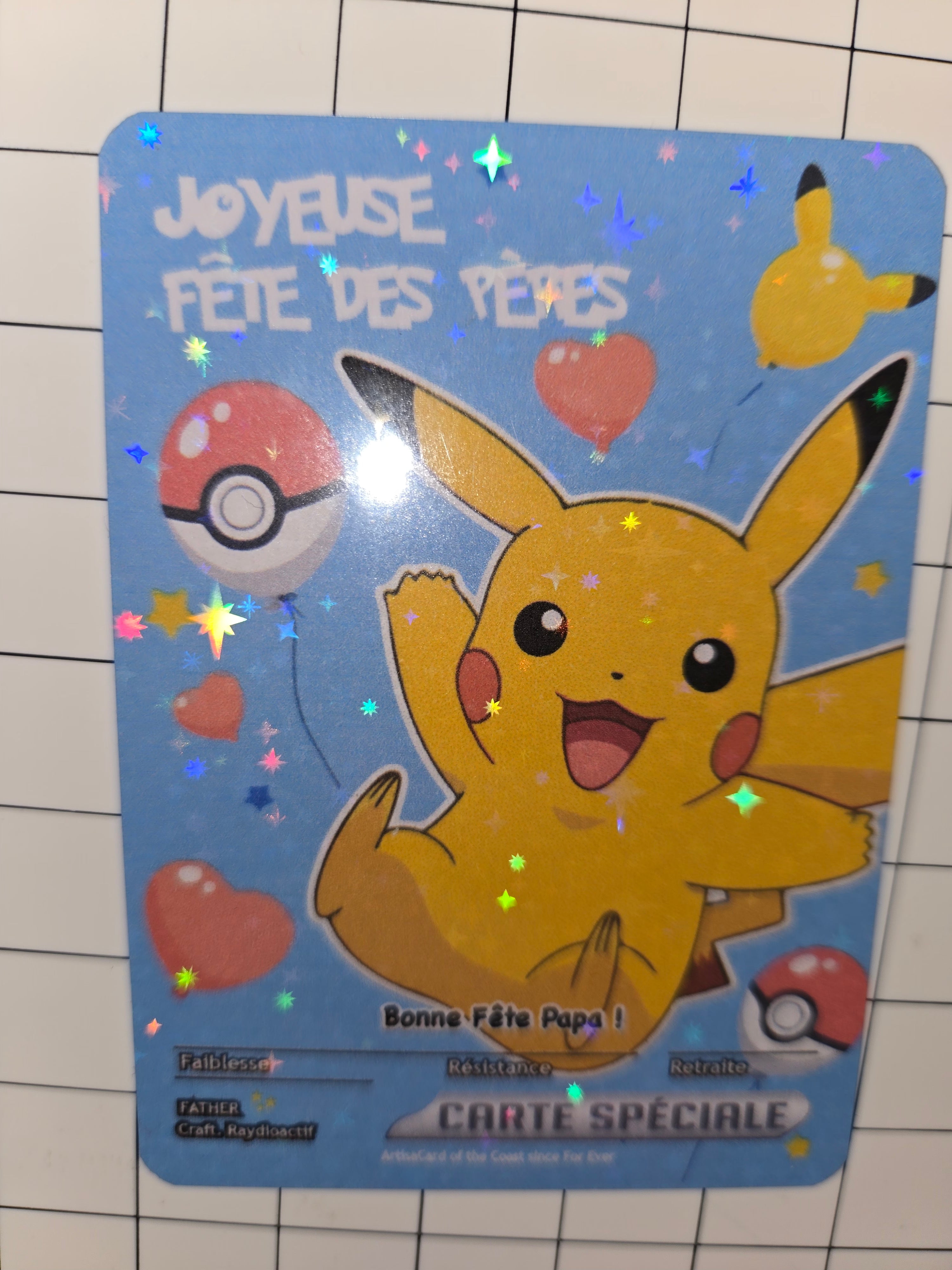 Pikachu Fête des Pères