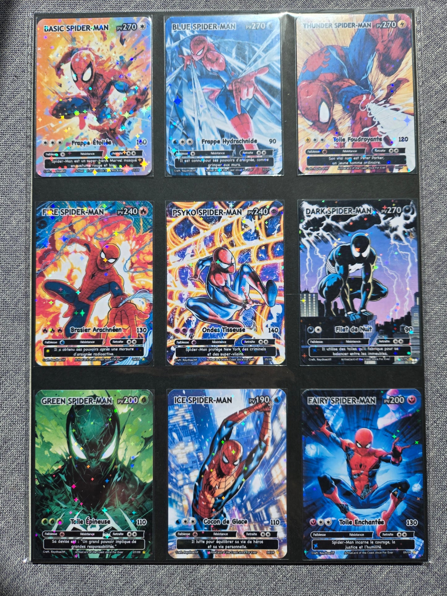 Set Spider Man Marvel