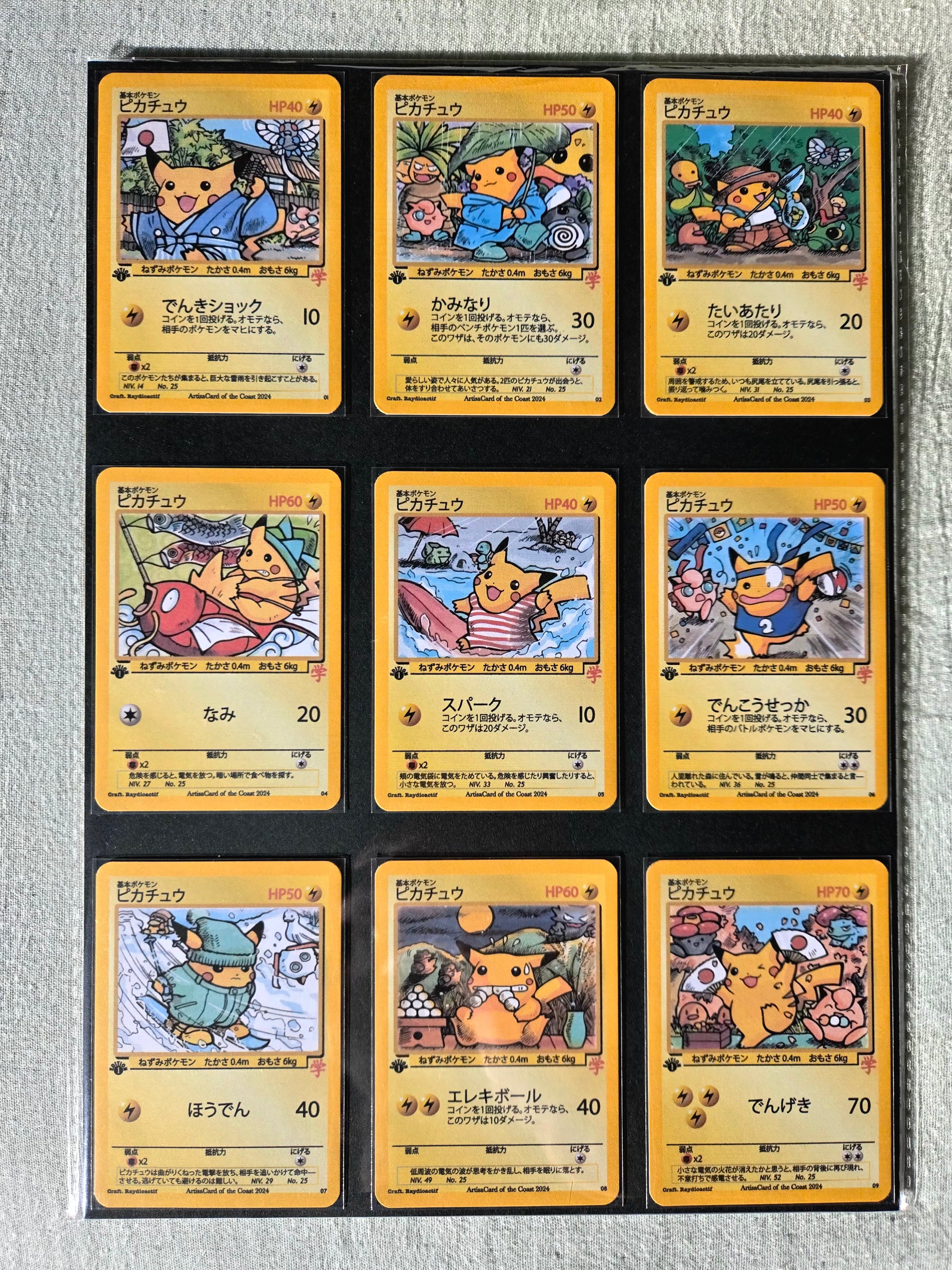 Set Pikachu Japanese Wizards Style 90's (JPN) 🇯🇵
