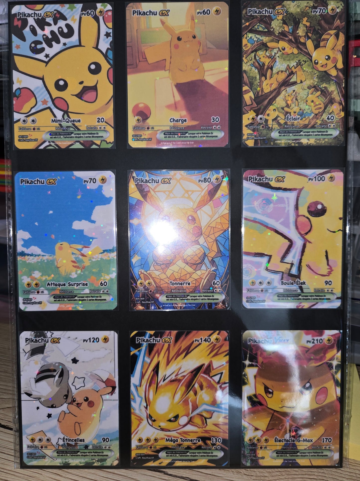 Set Pikachu Ex Full Art