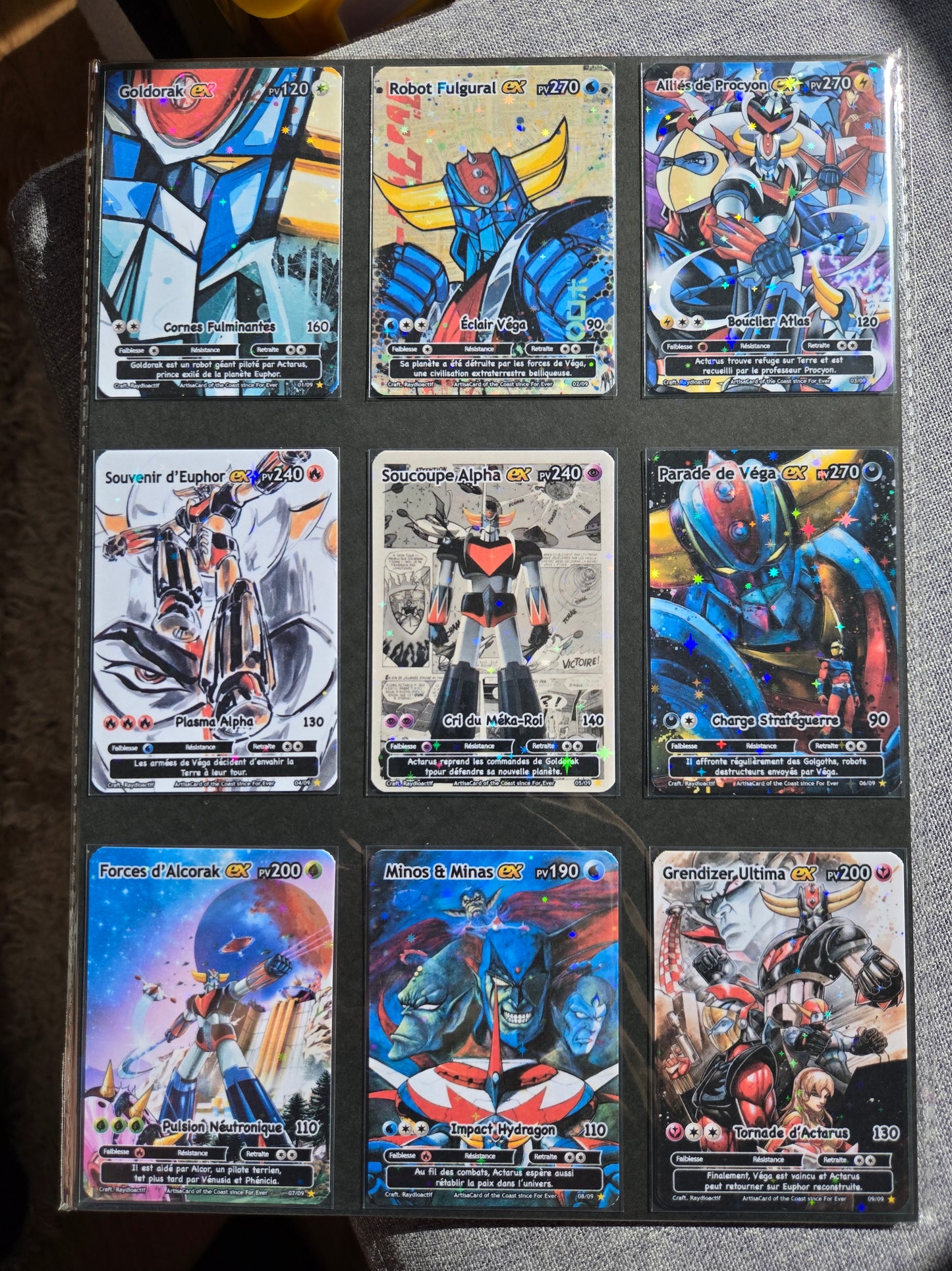 Set Goldorak (Pokémon Style)