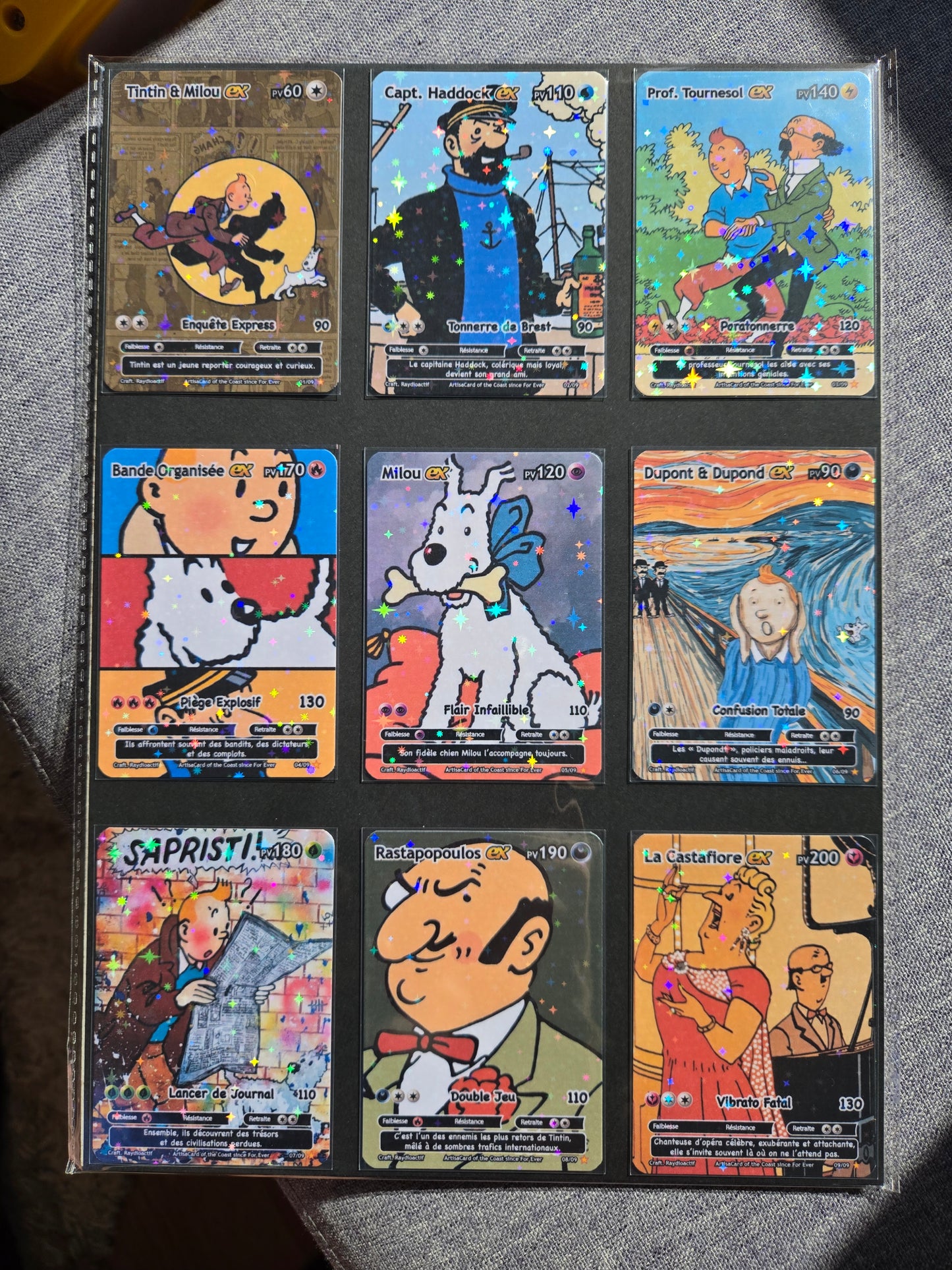 Set Tintin (Pokemon Style)