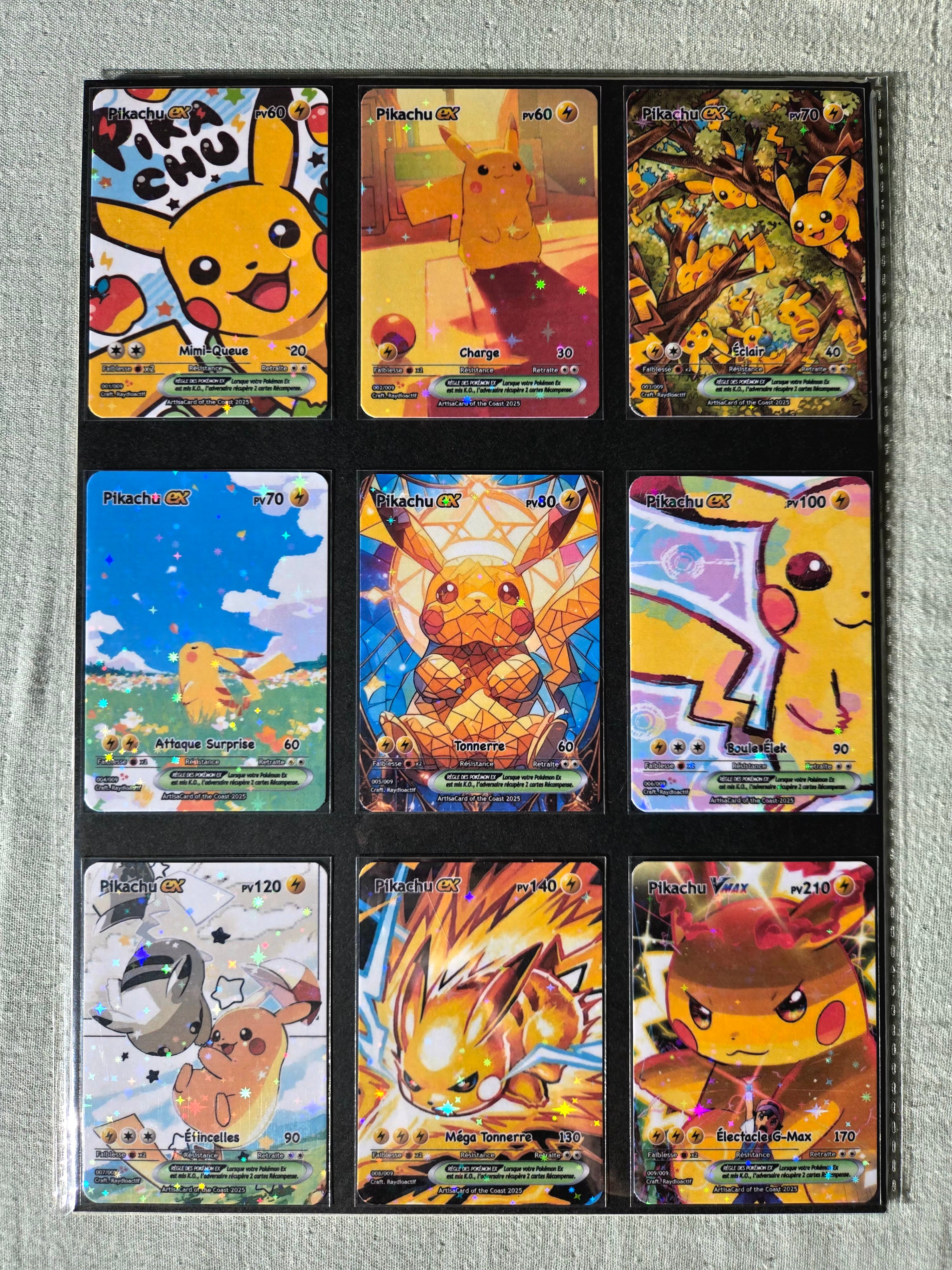 Set Pikachu Ex Full Art