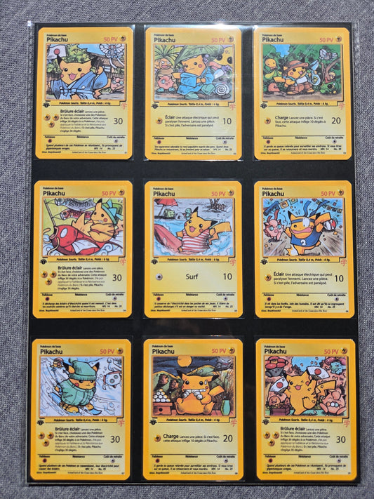 Set Pikachu Japanese Wizards Style 90's