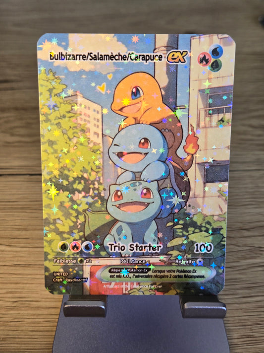 Trio Kanto - Bulbizarre Salameche Carapuce