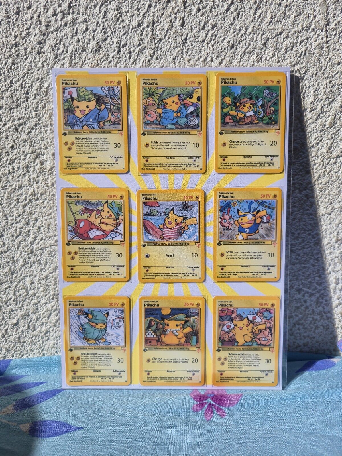 Set Pikachu Japanese Wizards Style 90's