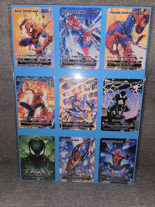 Set Spider Man Marvel Holographique