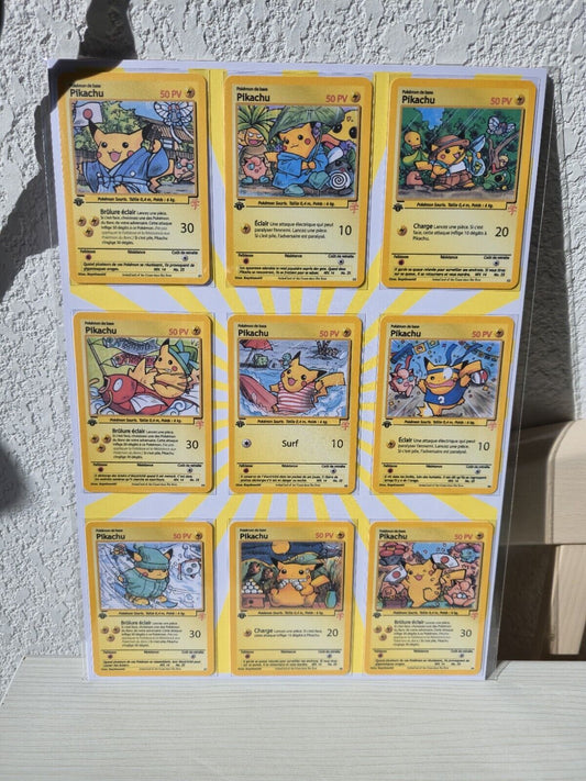 Set Pikachu Japanese Wizards Style 90's